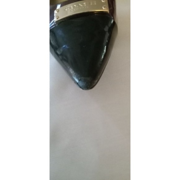 Coach Burgundy and Black Pointed Toe 3" Heel Pumps size 7.5 B - Picture 4 of 8